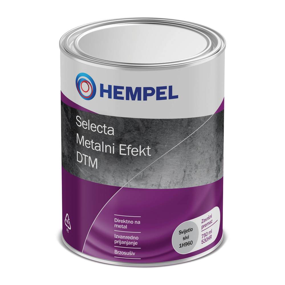 Boja za metal HEMPEL SELECTA CRNA 0,75L